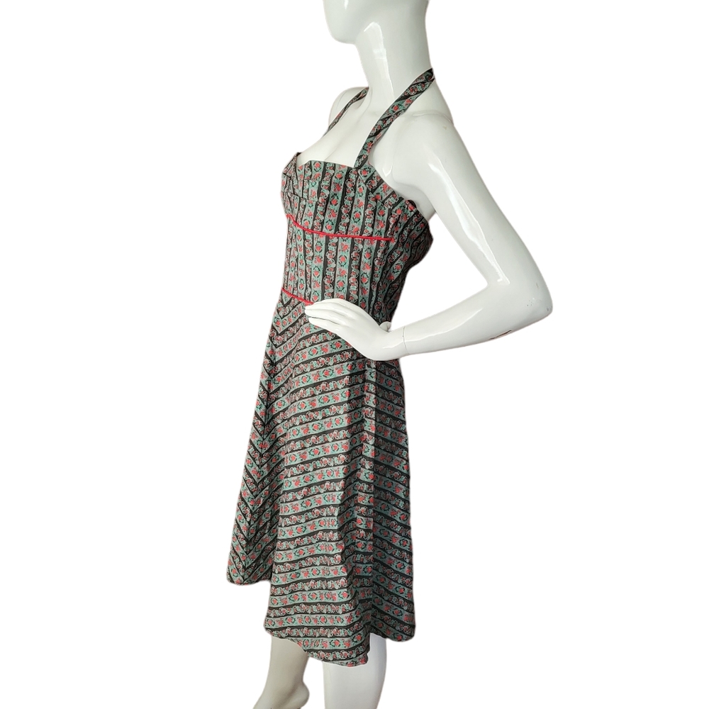 Vintage 90s Hot topic Halter Pinup Retro Dress - Picture 4 of 9